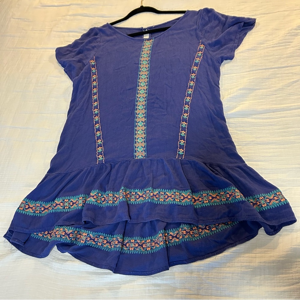 Summer Boho Pheasant Top Tunic Medium